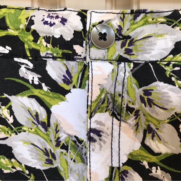 Croft & Barrow Skort Green/Black/White Sz12 Very Cute Shorts Under Skirt - Picture 5 of 6